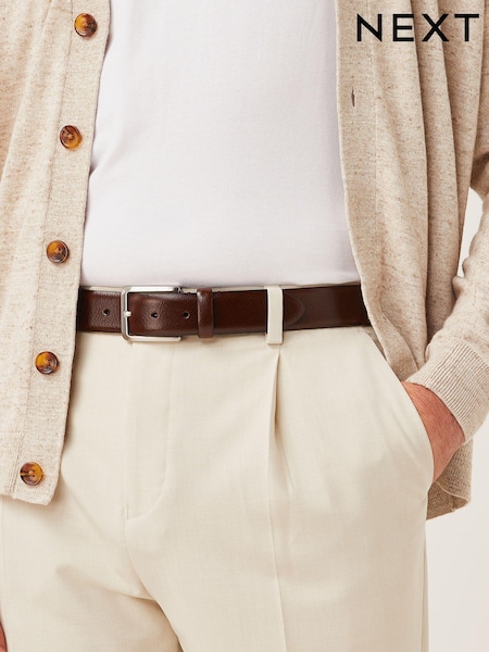 Brown Signature Smart Leather Belt (M98930) | €9.50
