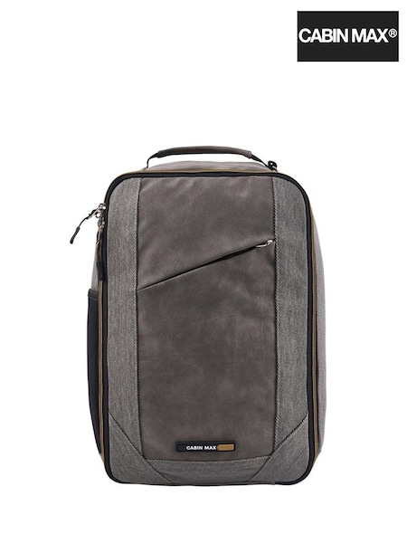 אפור - Cabin Max Manhattan Cabin Travel Bag 40x20x25 Shoulder Bag And Backpack (M99080) | ‏176‏₪