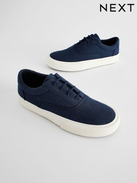 Mornariška modra platnena - Oxford Lace-Up Shoes (M99724) | € 14 - € 19