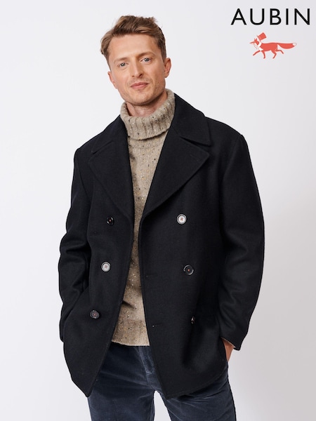 Aubin Blue Saltaire Wool Peacoat (M99750) | €708