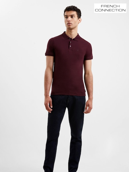 French Connection Purple Bordeaux Polo Shirt (M99755) | OMR10