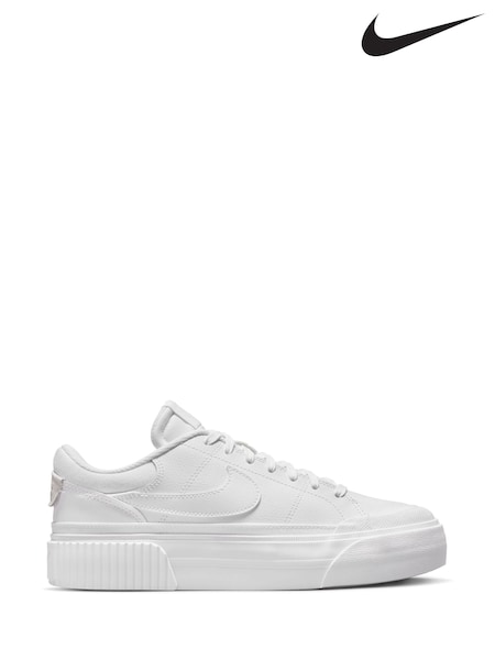 Nike White Court Legacy Lift Platform Trainers (MAV954) | €106
