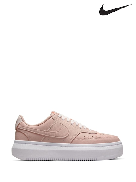 Nike Pink Court Vision Alta Platform Trainers (MEA020) | €47.50