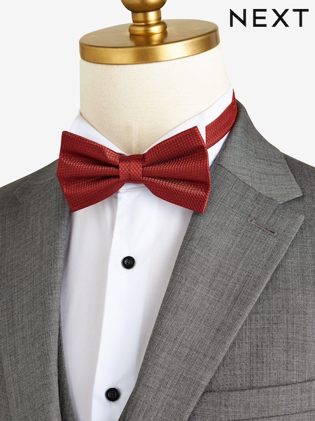 Rust Orange Textured Silk Bow Tie (N00313) | €9