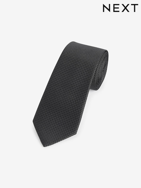 Black Textured Tie (N00352) | €7
