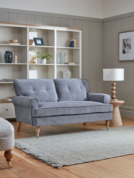 Fine Chenille Granite Blue Delia Compact 'Sofa in a Box' (N00734) | €675