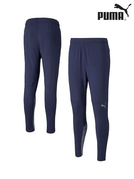 Albastru neon - Pantaloni de sport de antrenament cu fermoar Puma Manchester City (N00913) | 375 LEI