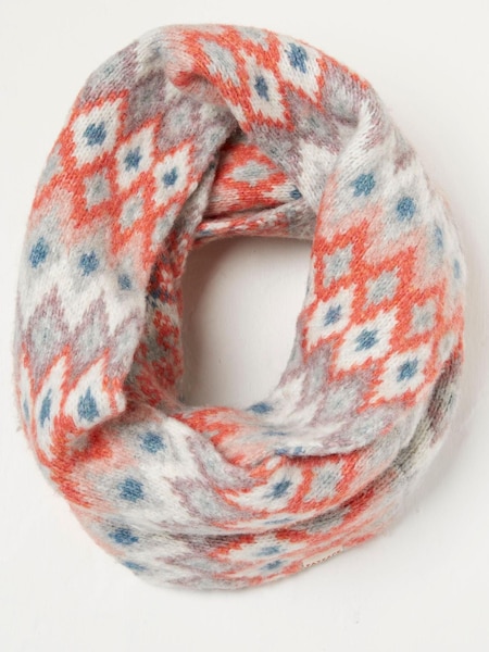 FatFace Grey Frankie Fairisle Snood Scarve (N01037) | €20.50