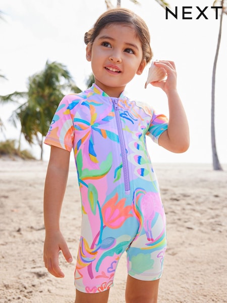 Multi Bright Unicorn Sunsafe Swimsuit (3mths-7yrs) (N01193) | €18 - €21