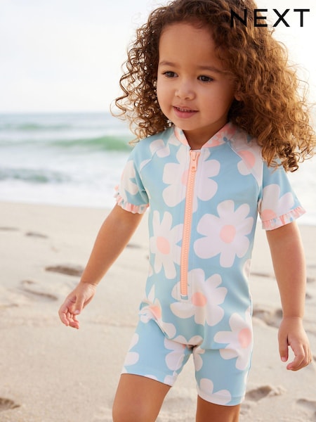 Blue/Pink Sunsafe Swimsuit (3mths-7yrs) (N01201) | €13 - €15