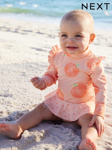 Orange Peach Sunsafe Swim 2 Piece Set (0mths-3yrs) (N01205) | €10 - €10.50