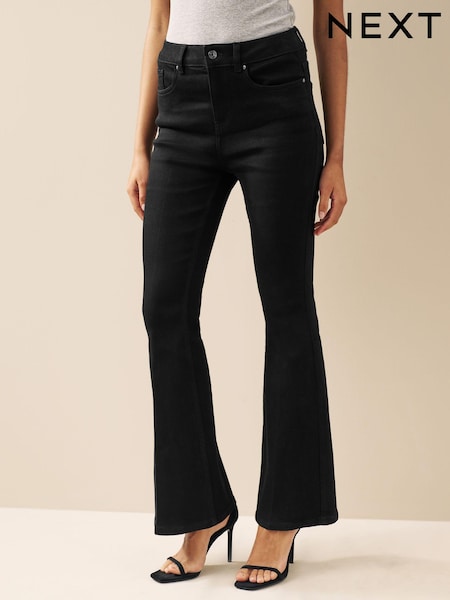 Schwarz - Stretch Flare Jeans (N01206) | 9 €