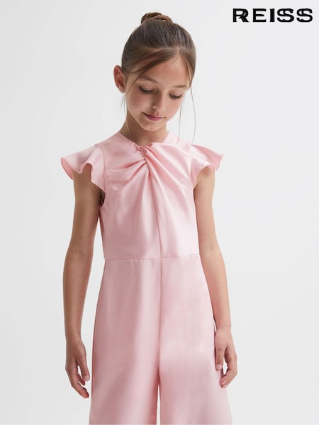 Reiss Pink Ally 9-14 yrs Knot Detail Jumpsuit (N01995) | € 134