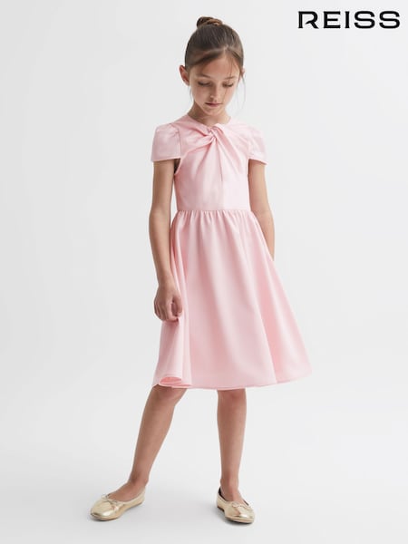 Reiss Pink Maria 9-14 yrs Knot Detail Dress (N01998) | AED547