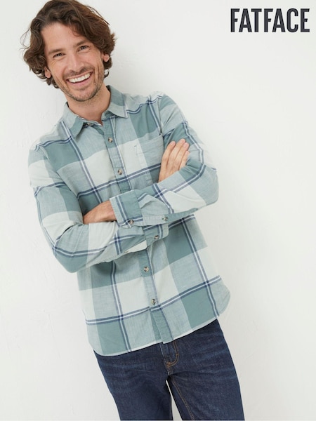 FatFace Green Somerset Check Shirt (N02047) | €30
