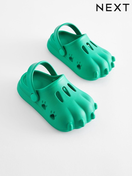 Bright Green 3D Claw Clogs (N02066) | €8 - €10