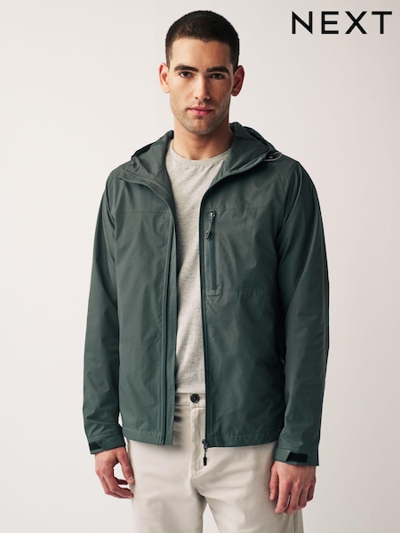 Jade Green Fleece Lined Shower Resistant Hooded Jacket (N02163) | €23.50