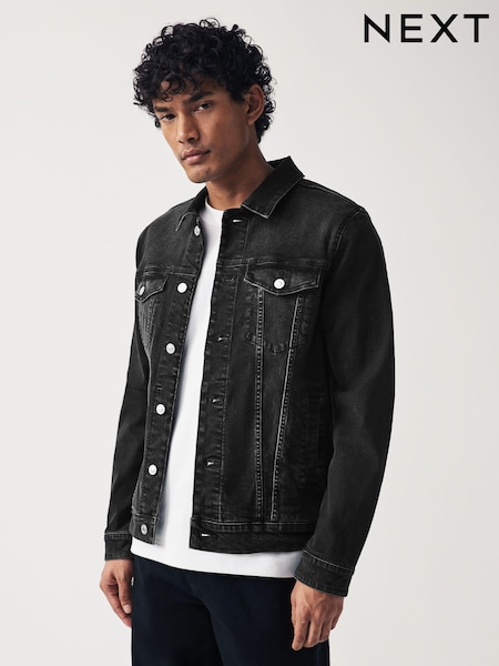 Black Denim Jacket (N02172) | kr730