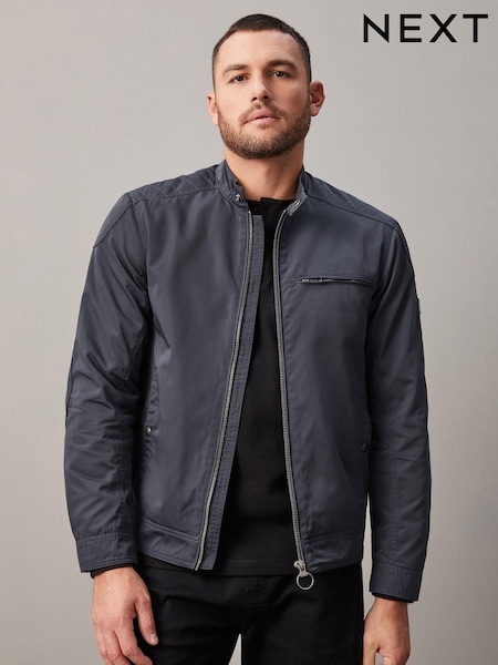 Blue Shower Resistant Racer Jacket (N02173) | €15