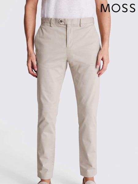 MOSS Natural Slim Chino Trousers (N02252) | €85