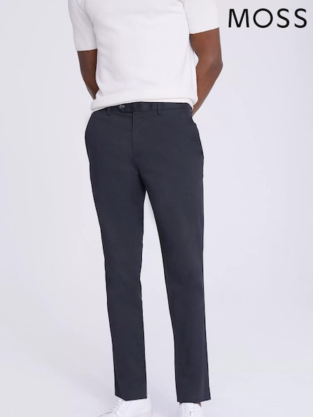 Синий - Зауженные - MOSS Chino Trousers (N02256) | €80