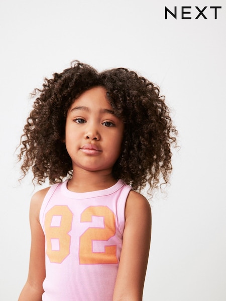 Pink Varsity Graphic Boxy Vest (3-16yrs) (N02275) | AED8 - AED13