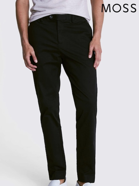 Черный - Зауженные - MOSS Chino Trousers (N02330) | €79