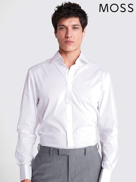 MOSS Off White Stretch Shirt (N02338) | €50