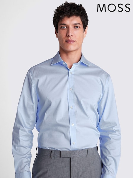MOSS Light Blue Stretch Shirt (N02340) | €46