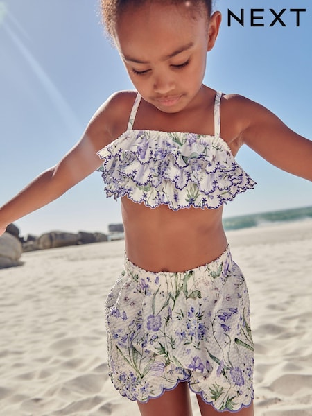 Floral Textured Beach Shorts (3-16yrs) (N02416) | AED18 - AED27
