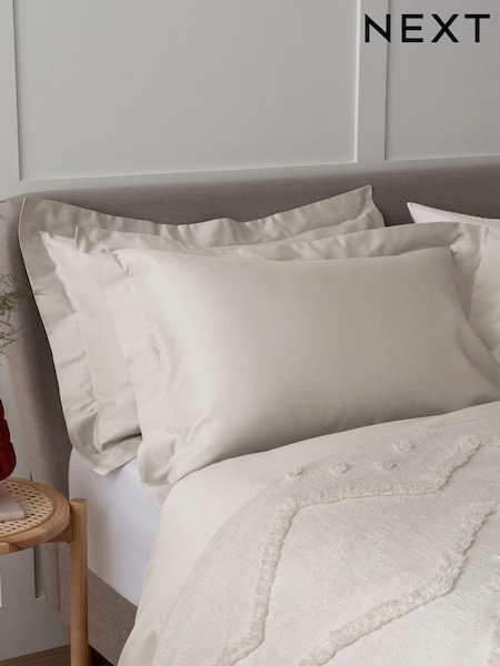 Set of 2 Natural 400 Thread Count 100% Egyptian Cotton Pillowcases (N02731) | €23.50 - €26