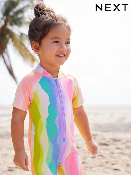 Multi Rainbow Sunsafe Swimsuit (3mths-7yrs) (N02915) | €7 - €8