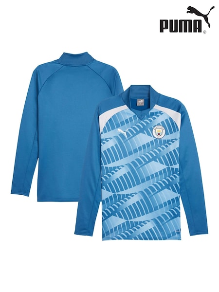 Puma Blue Manchester City Pre Match Sweat Top (N04134) | €42