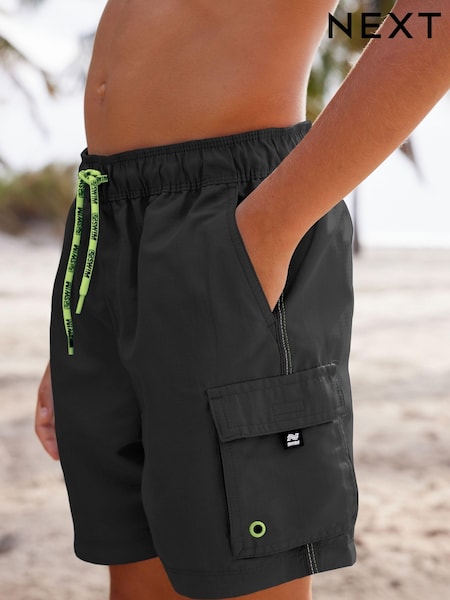 Black Cargo Swim Shorts (3-16yrs) (N04365) | €6 - €10