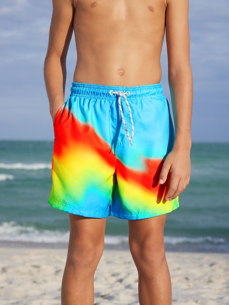 Orange Wave Printed Swim Shorts (3-16yrs) (N04368) | €6 - €10