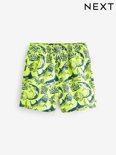 Yellow Shark Printed Swim Shorts (3-16yrs) (N04372) | €8 - €14