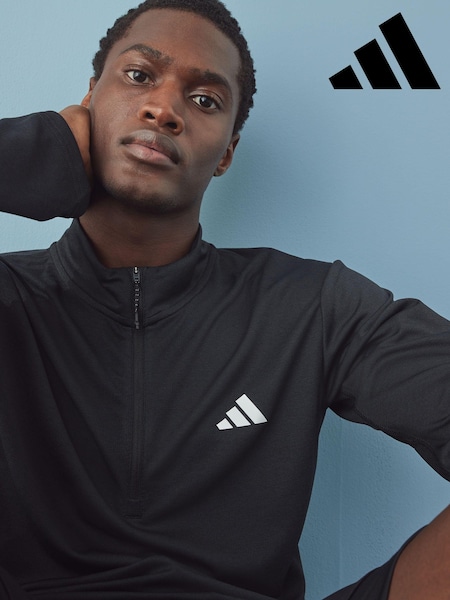 adidas Black Train Essentials Training Long Sleeve Sweatshirt (N04728) | ₪191
