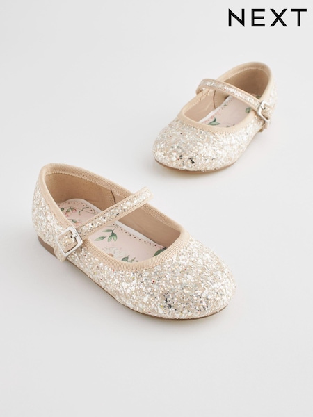 عاجي لميع - Flower Girl Occasion Mary Jane Shoes (N04775) | ‏97 د.إ.‏ - ‏ 107‏ د.إ.