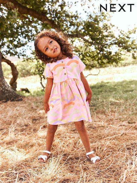 Mavrica - 100% Cotton Short Sleeve Jersey Dress (3mths-7yrs) (N04831) | € 6 - € 7