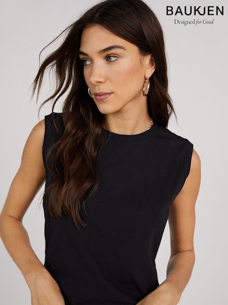 Baukjen Amber Organic Black Top (N05221) | AED158