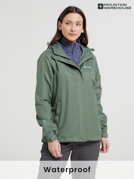 Mountain Warehouse Womens Green Torrent Lightweight Waterproof Jacket (N05225) | 68 €