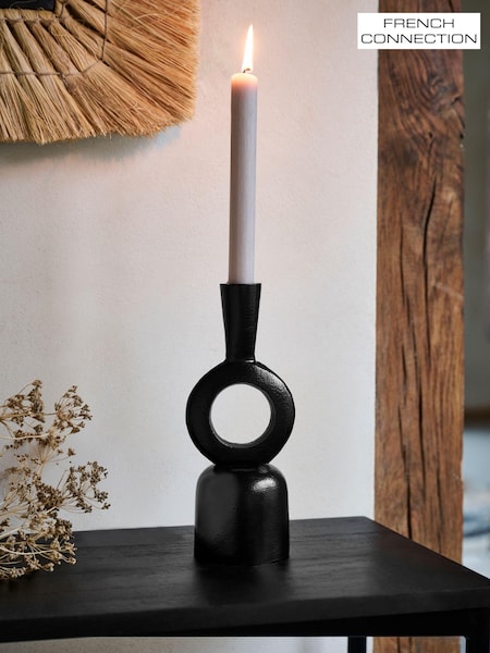 French Connection Black Rustic Taper Candle Holder Candle Holder (N05246) | €32