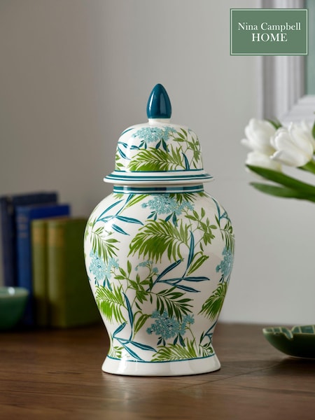 Nina Campbell Green Leaf Vase (N05294) | €74