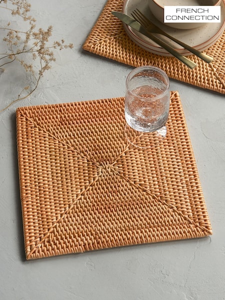 French Connection Natural Rattan Hand Woven Single Placemat (N05297) | €18.50