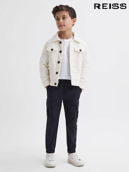 Reiss Ecru Diaz Cord Button Through Jacket (N05353) | €22