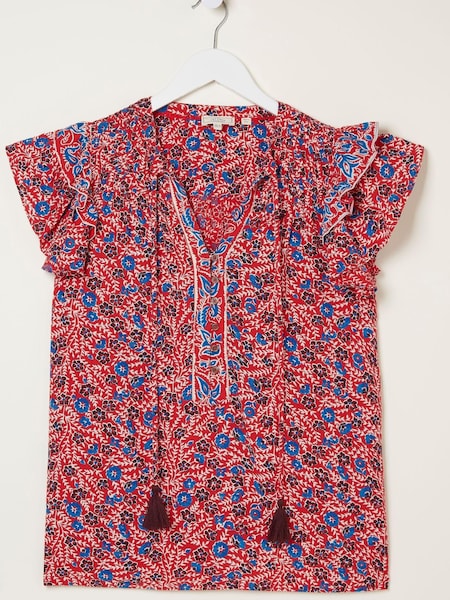 FatFace Red Kai Meadow Blouse (N05404) | €30