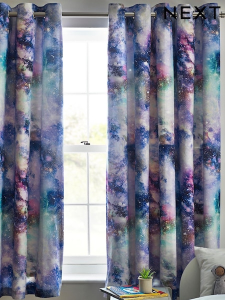 Multi Galactic Space Blackout Curtains (N05628) | AED41 - AED67