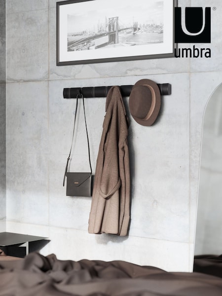 Umbra Black Flip 8 Hook Wall Mounted Coat Rack (N05669) | 3,304 UAH