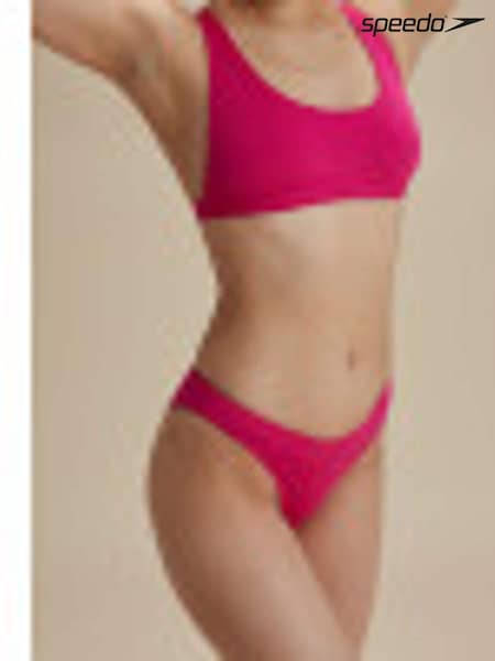 Speedo Pink Womens Quick Drying High Waisted Bikini Bottoms (N06206) | €13