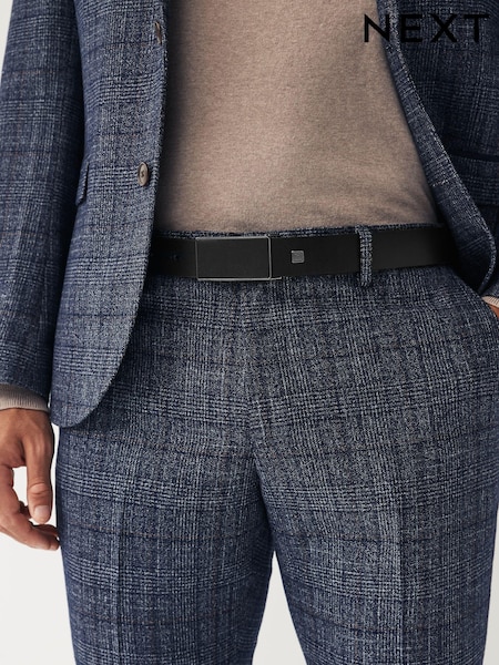 Schwarz - Perforated Plaque Belt (N06326) | 6 €